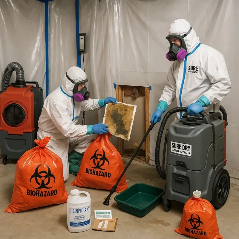 Contaminated Water Handling Protocols process in West Raleigh, NC