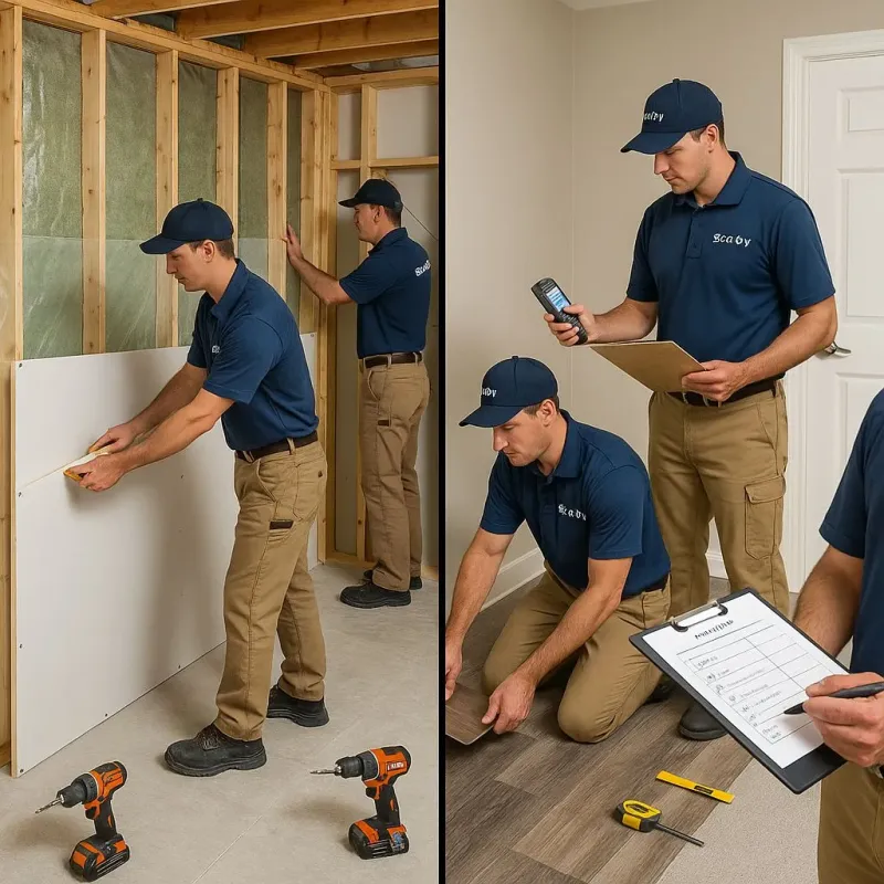 Repairs and Reconstruction process in West Raleigh, NC